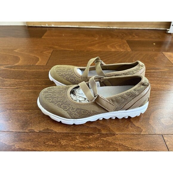 Propet Womens Travelactiv Mary Jane Flats Honey Gold Smooth NEW US 6.5 M - Picture 2 of 6